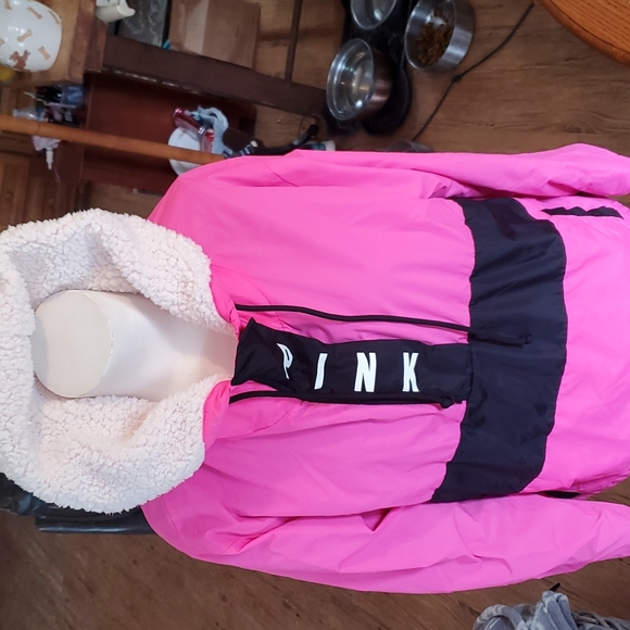 PINK Victoria's Secret Jackets & Blazers - Pink Victoria Secret Pullover Hoodie